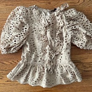 Express peplum top, brand new